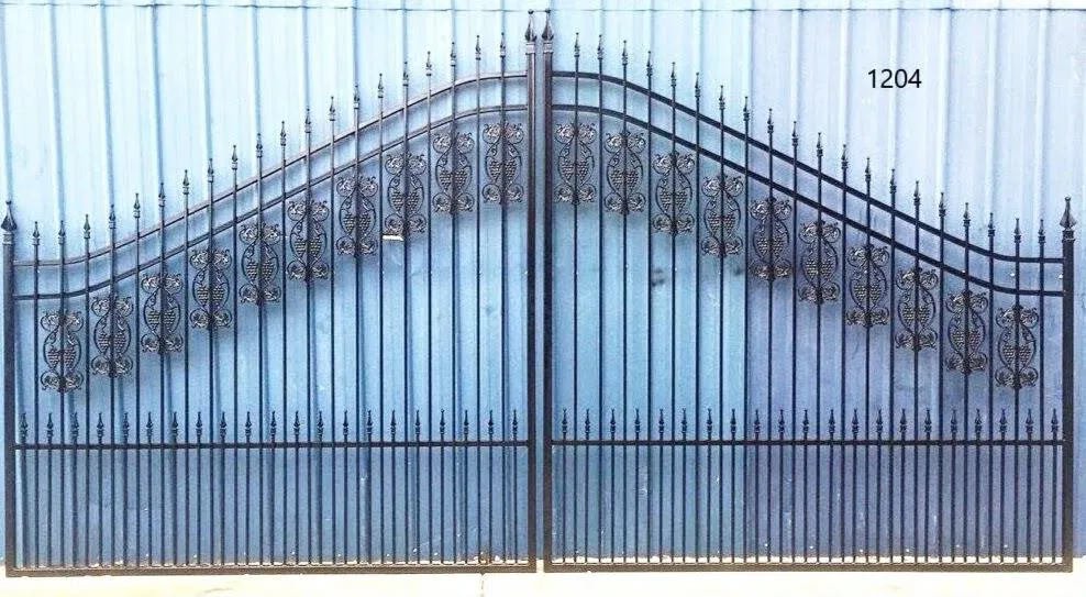 Ornate Iron Gate with Scrollwork